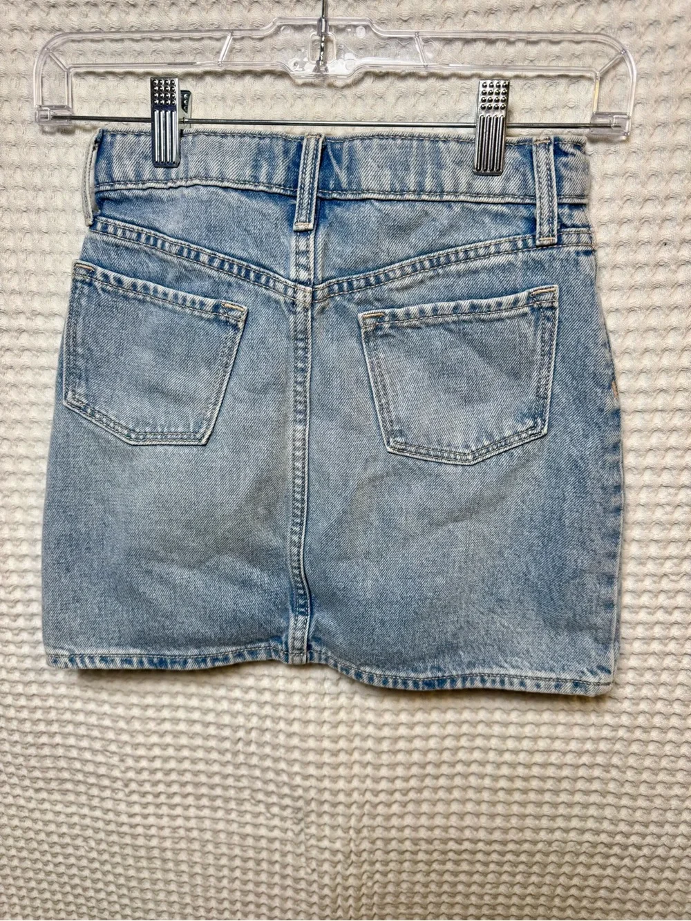 Old Navy Kids (8M) Light Blue Denim Skirt, Classic 5 Pocket 100% Cotton